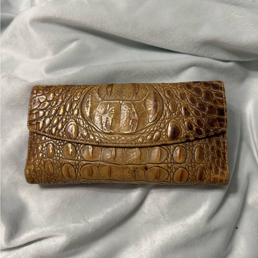 Brahmin Brown Wallet With Checkbook